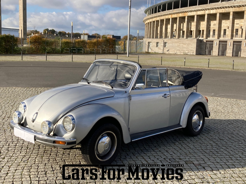 CarsForMovies | VW Käfer 1303 LS 1978 Deutschland Silber Schwarz Zivilfahrzeug Cabrio Berlin 5225 Oldtimer Heckgepäckträger